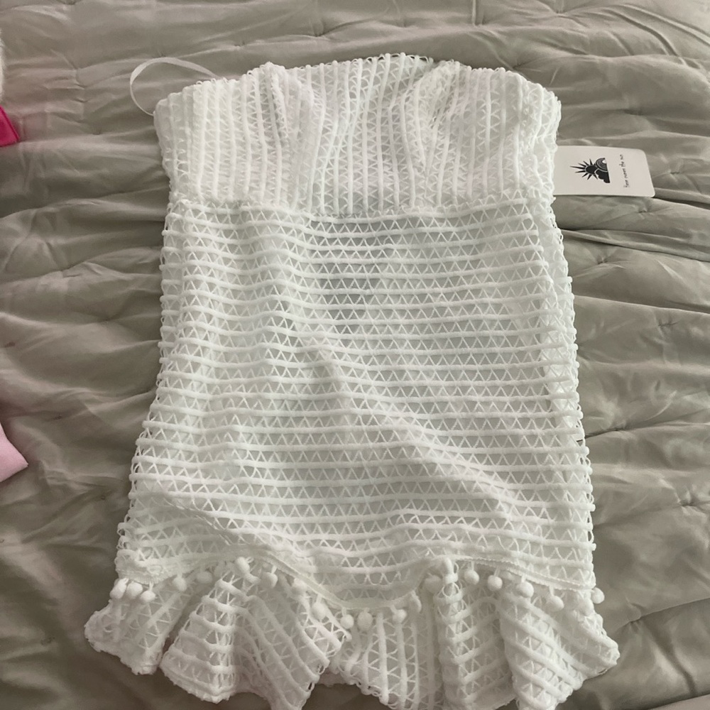 Here Comes The Sun white mini dress